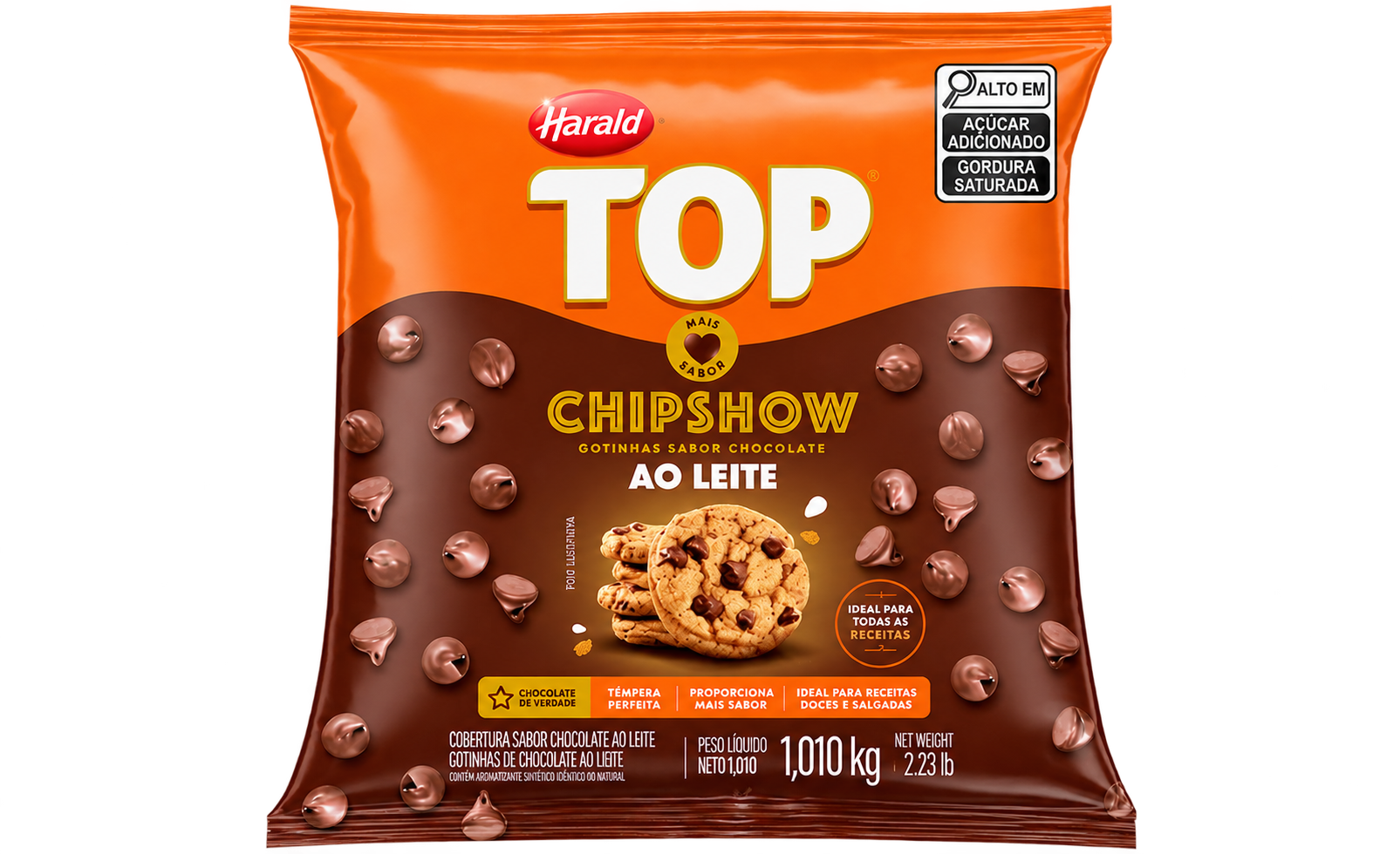 Gotas de chocolate con leche